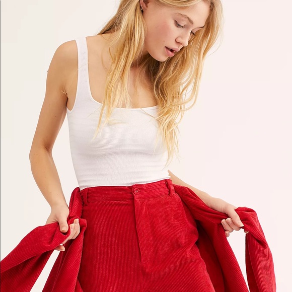 FREE PEOPLE Square One Seamless Cami NWT M/L Wht - Picture 1 of 7